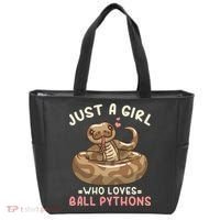 Ball Python Just A Girl Who Loves Ball Pythons Tote Bag thumb 0