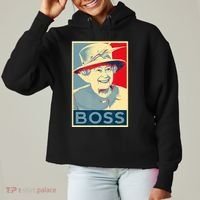 Boss Platinum Jubilee Queen Elizabeth Retro Ladies Heavyweight Boxy Pullover Hoodie thumb 0