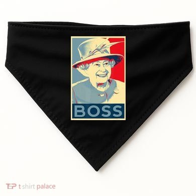 Boss Platinum Jubilee Queen Elizabeth Retro USA-Made Doggie Bandana