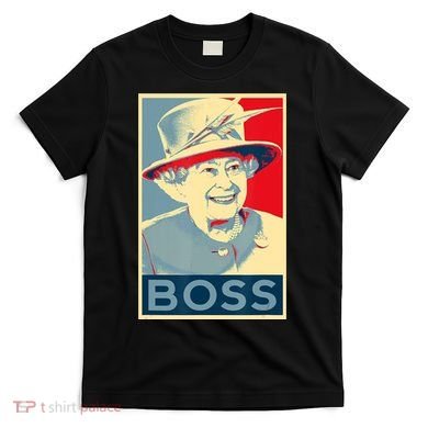 Boss Platinum Jubilee Queen Elizabeth Retro T-Shirt