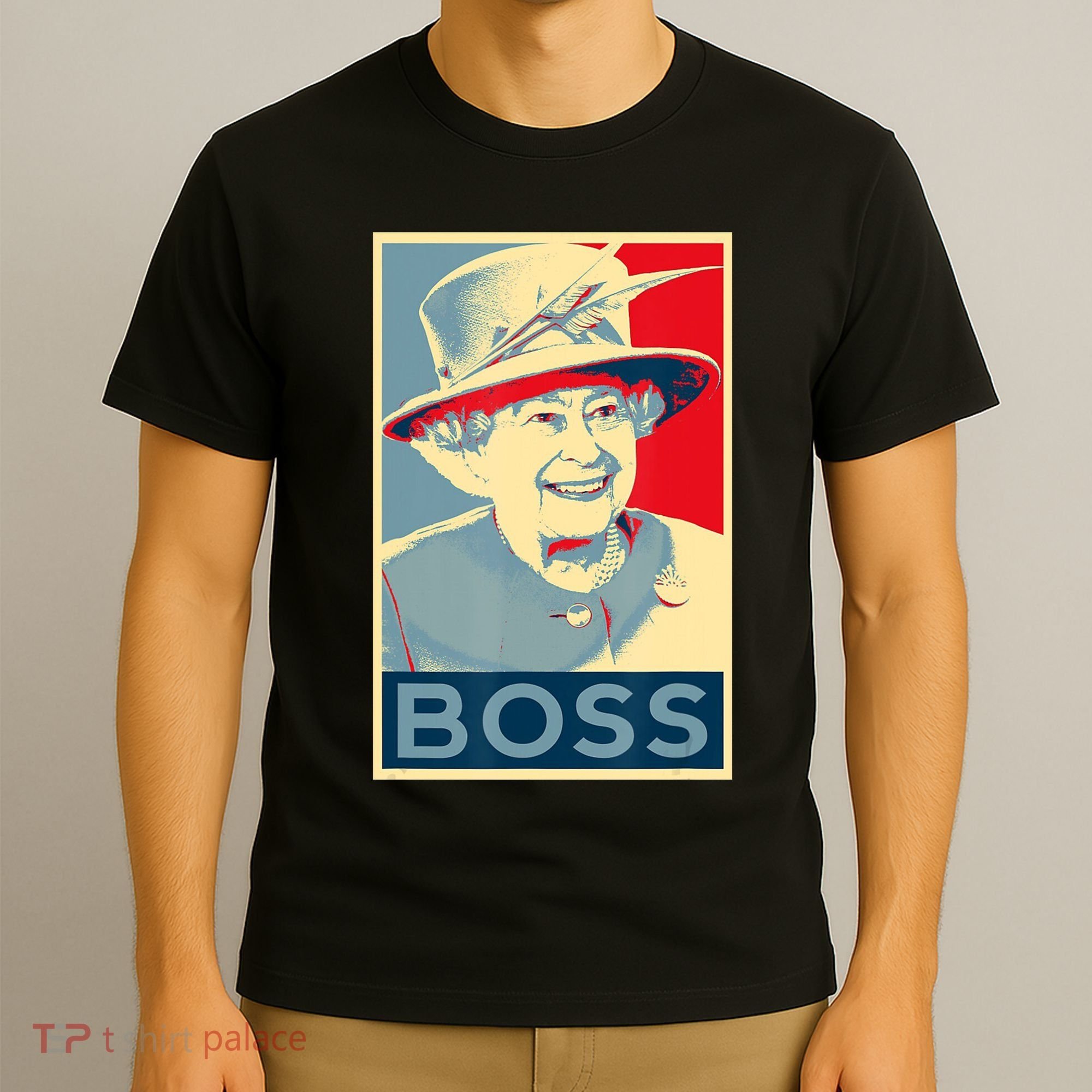 Boss Platinum Jubilee Queen Elizabeth Retro T-Shirt