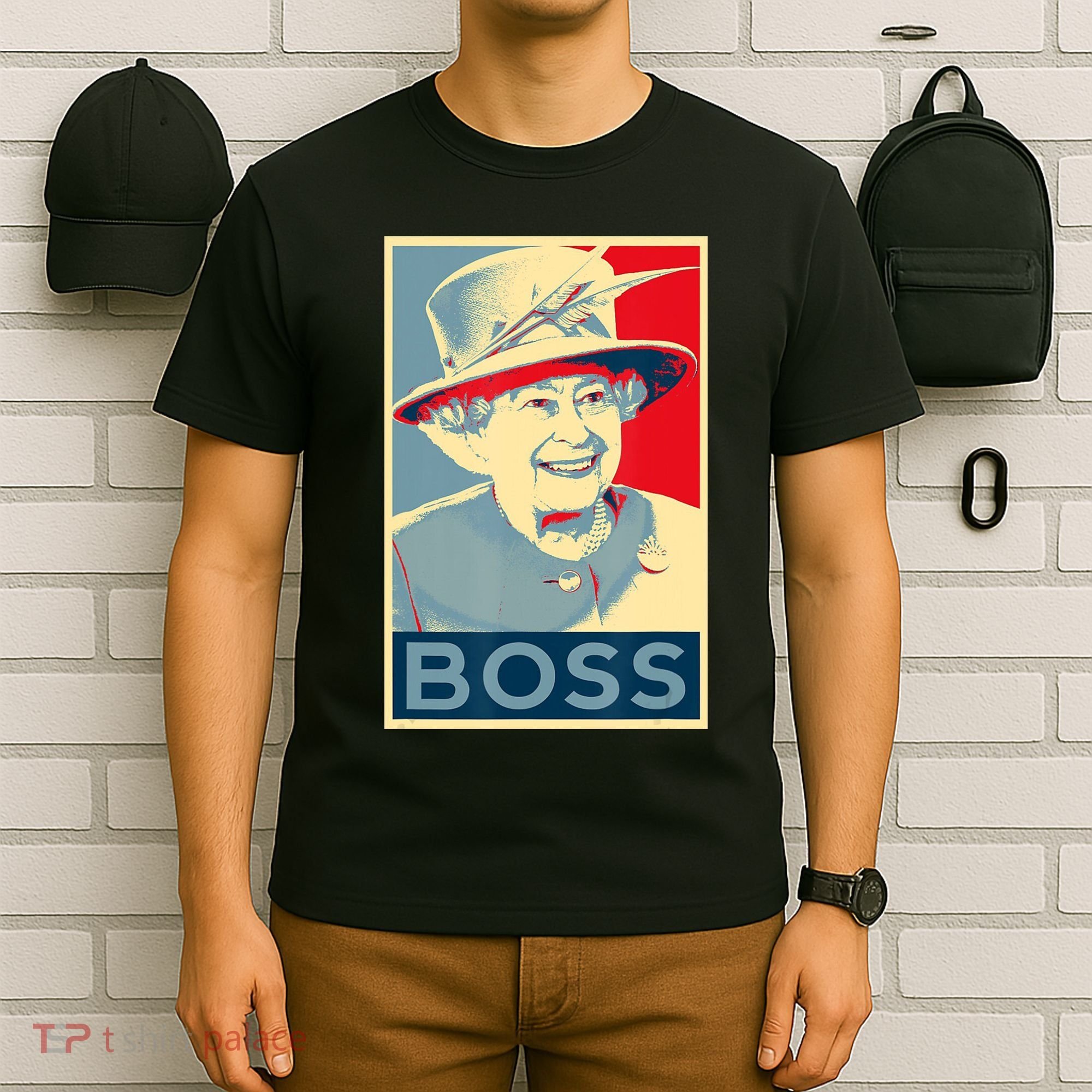 Boss Platinum Jubilee Queen Elizabeth Retro T-Shirt