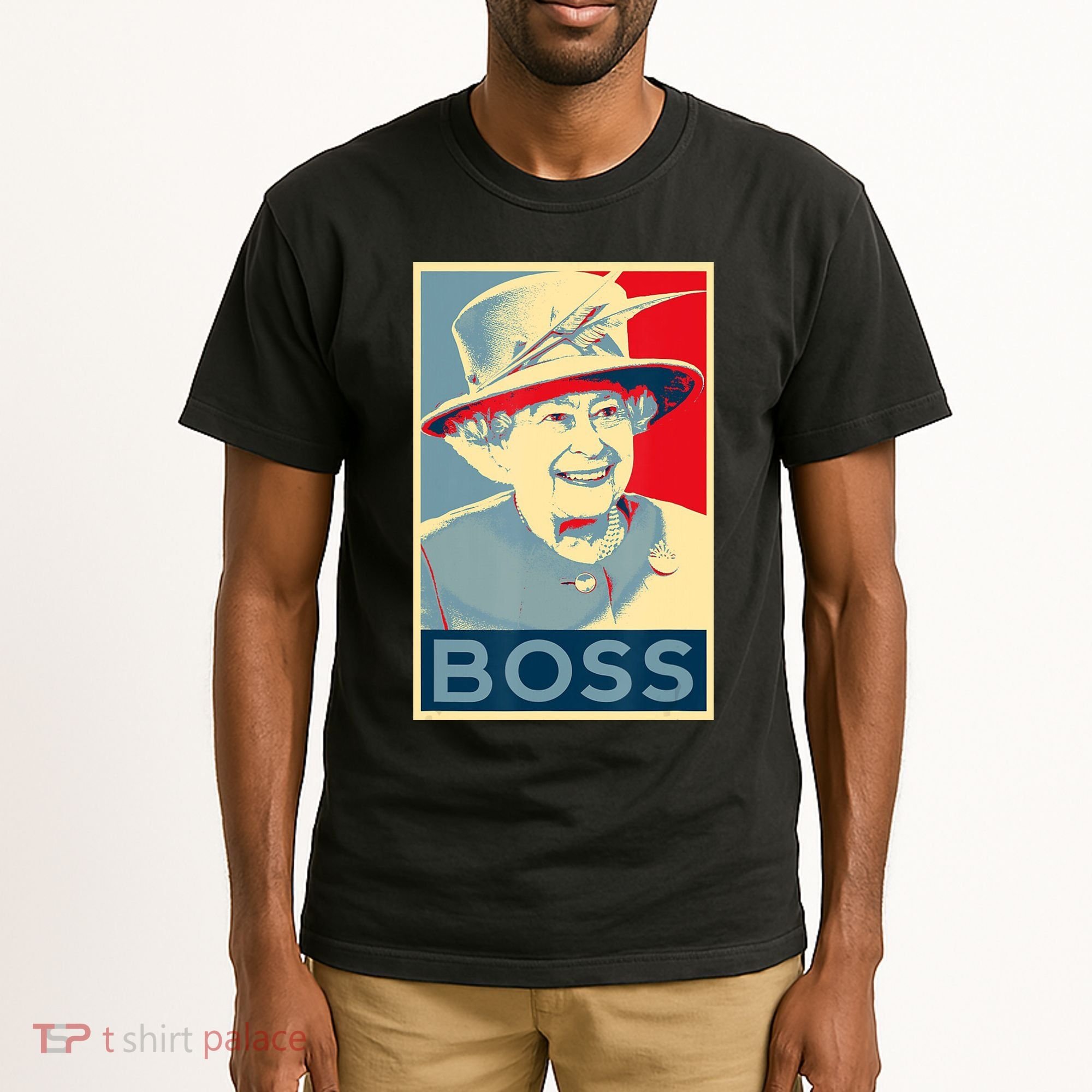 Boss Platinum Jubilee Queen Elizabeth Retro Tall T-Shirt