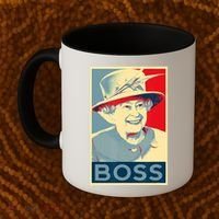 Boss Platinum Jubilee Queen Elizabeth Retro Coffee Mug thumb 2