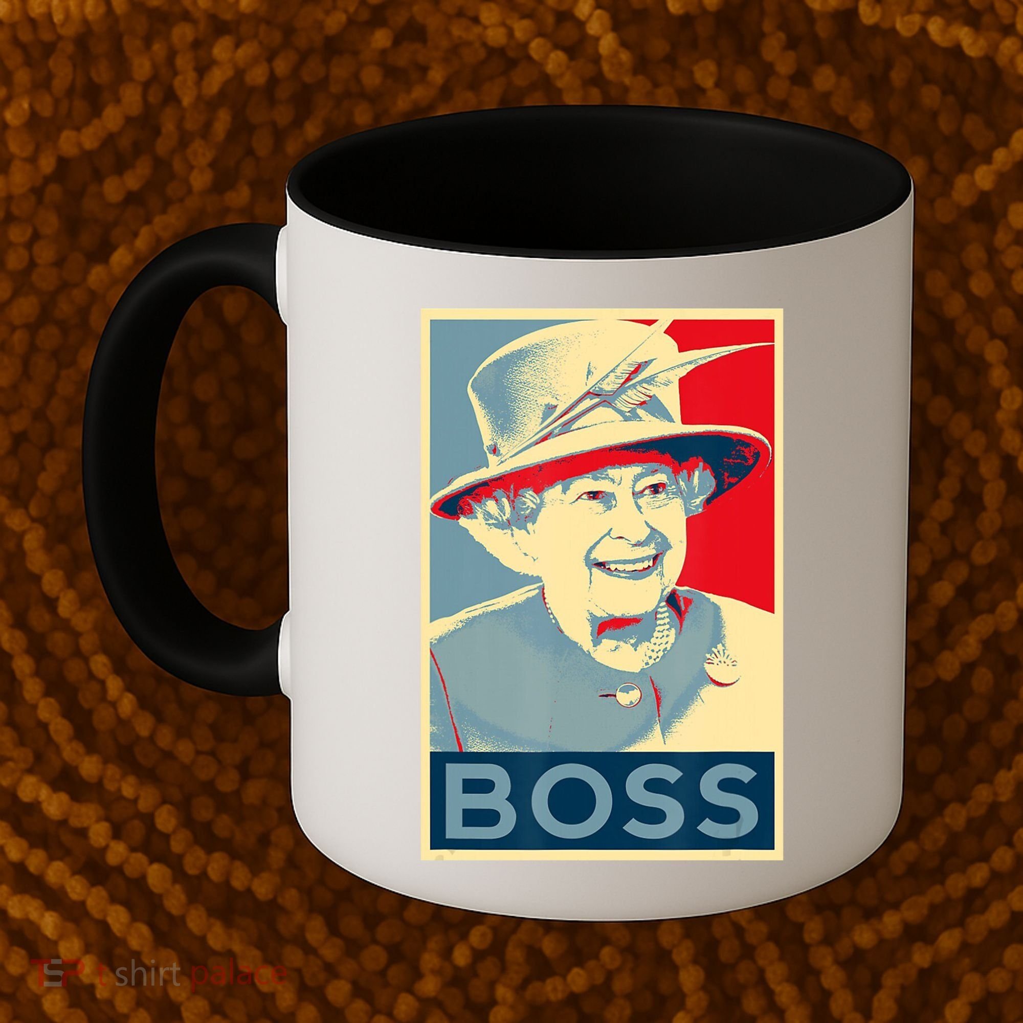 Boss Platinum Jubilee Queen Elizabeth Retro Coffee Mug