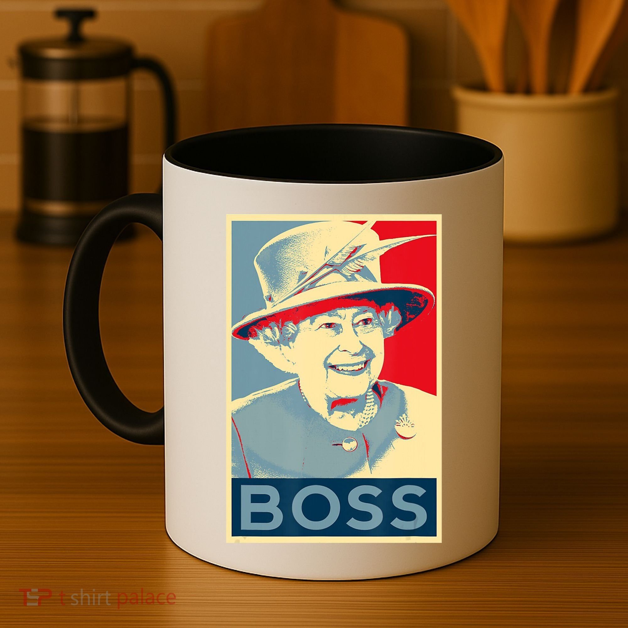 Boss Platinum Jubilee Queen Elizabeth Retro Coffee Mug