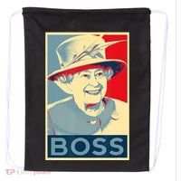 Boss Platinum Jubilee Queen Elizabeth Retro Drawstring Bag thumb 0