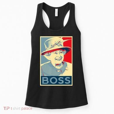 Boss Platinum Jubilee Queen Elizabeth Retro Women's Tank Top