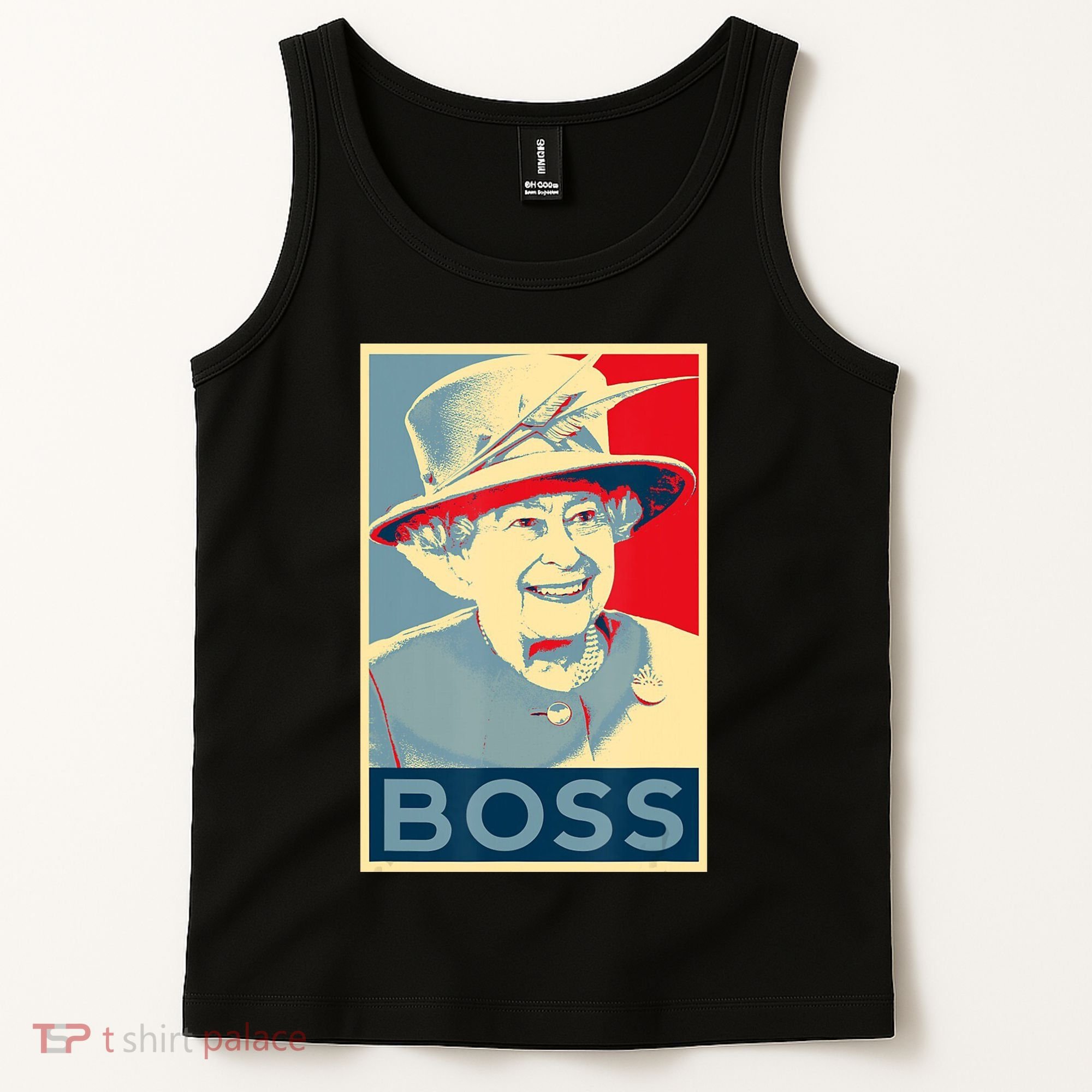 Boss Platinum Jubilee Queen Elizabeth Retro Tank Top