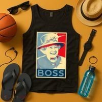 Boss Platinum Jubilee Queen Elizabeth Retro Tank Top thumb 4