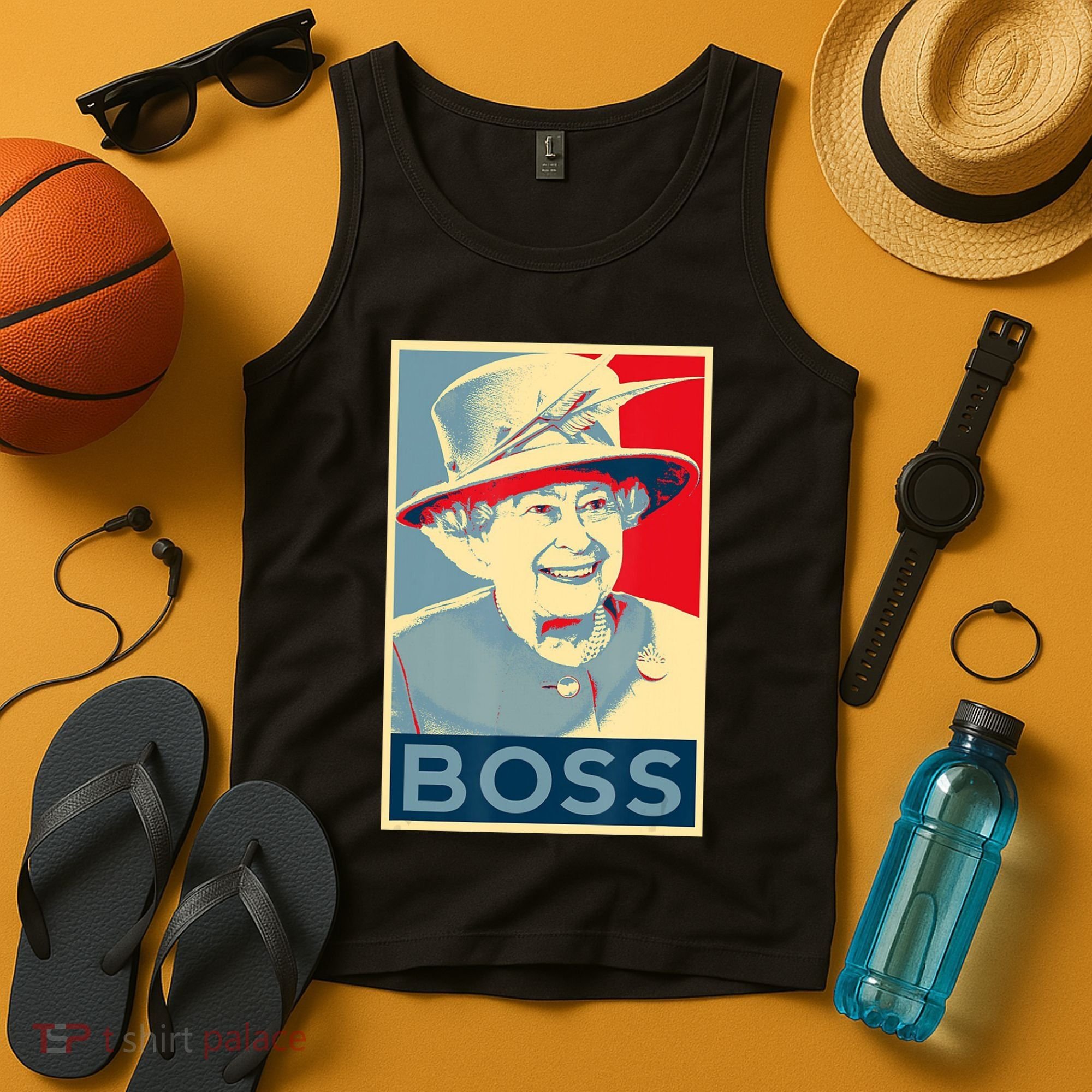 Boss Platinum Jubilee Queen Elizabeth Retro Tank Top