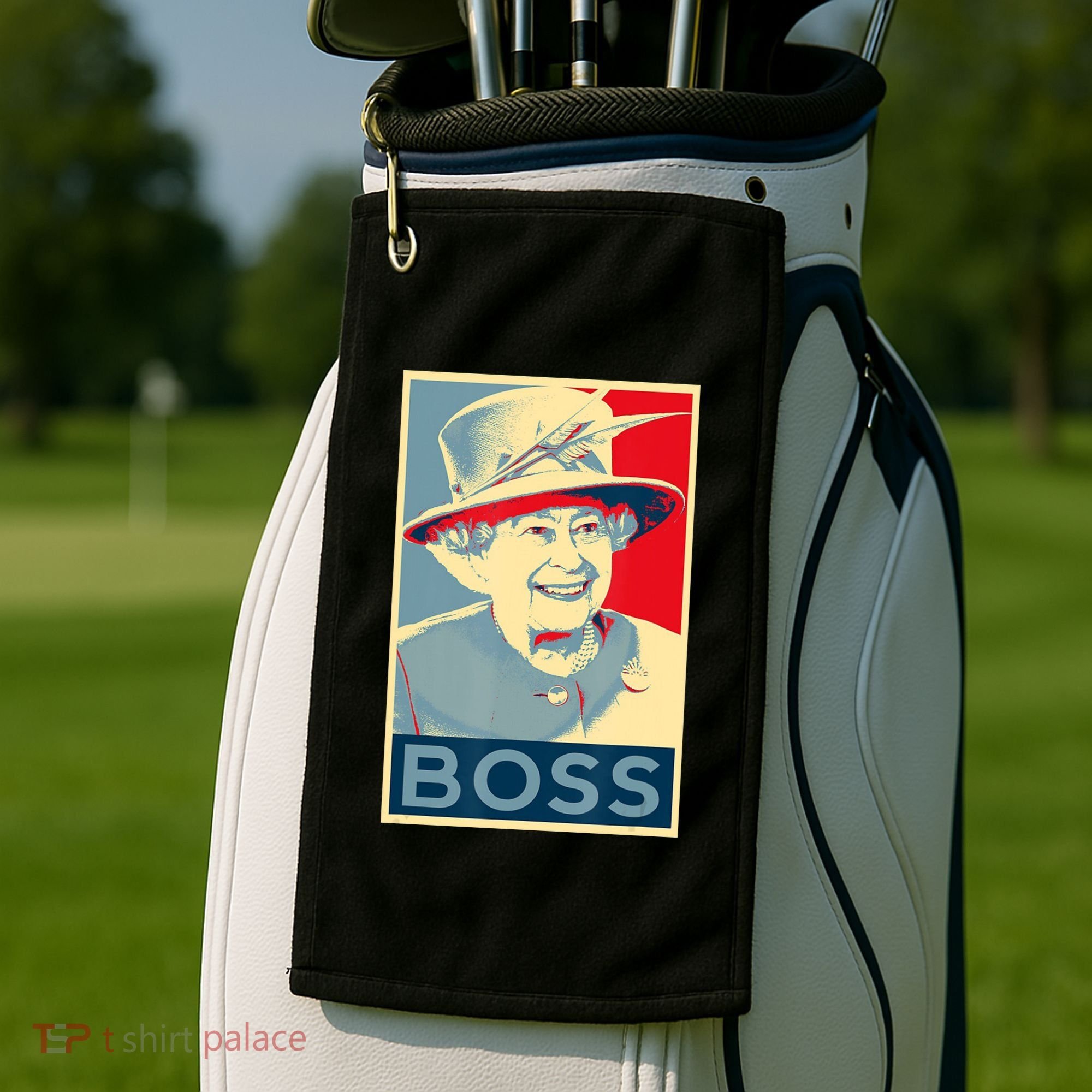 Boss Platinum Jubilee Queen Elizabeth Retro Golf Towel