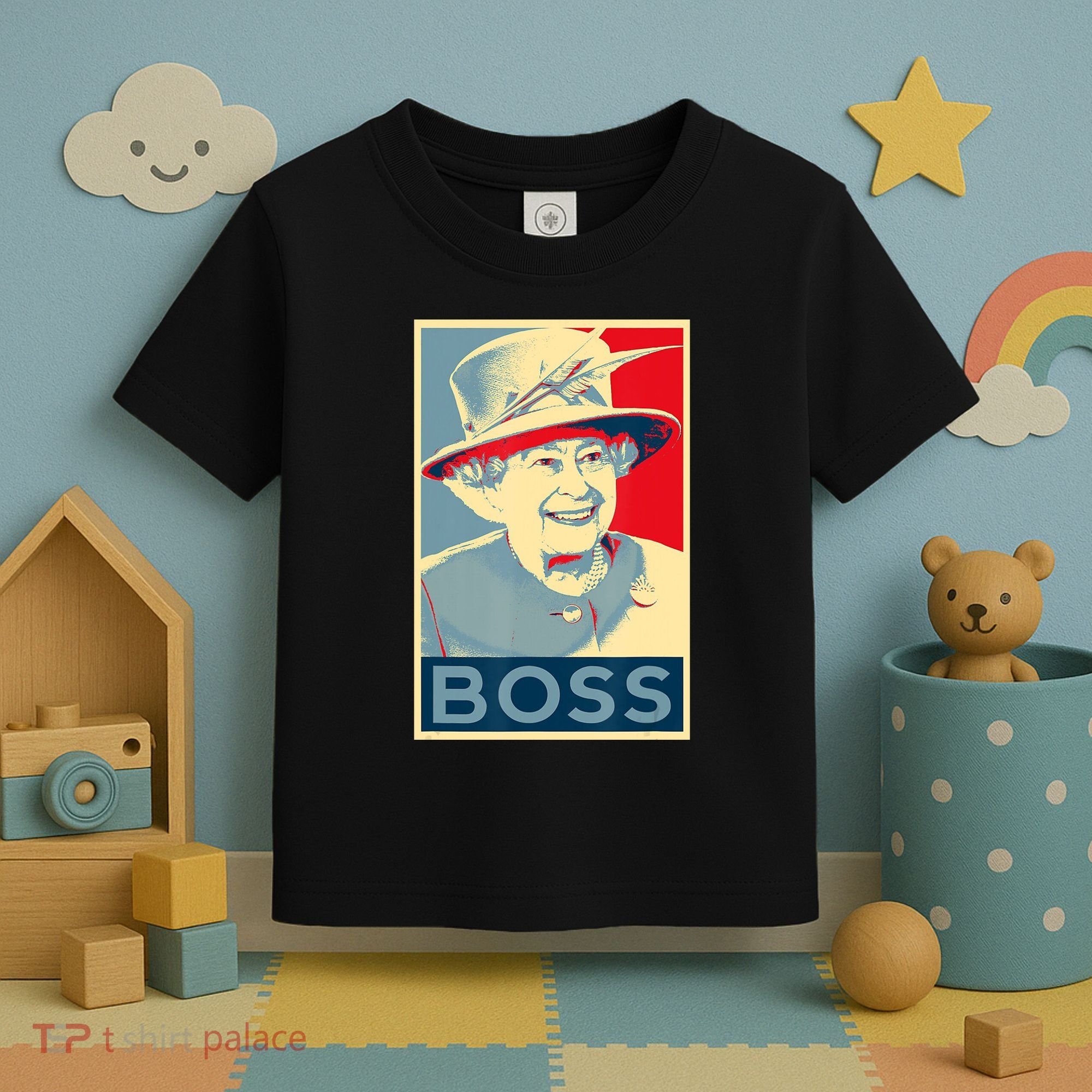 Boss Platinum Jubilee Queen Elizabeth Retro Toddler T-Shirt