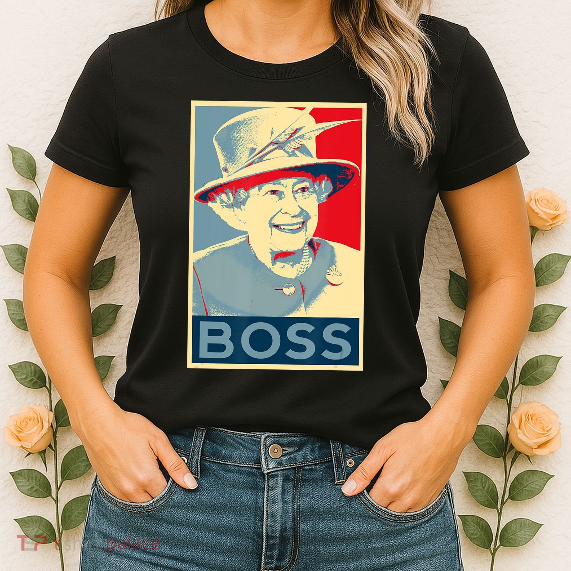 Boss Platinum Jubilee Queen Elizabeth Retro Women's T-Shirt