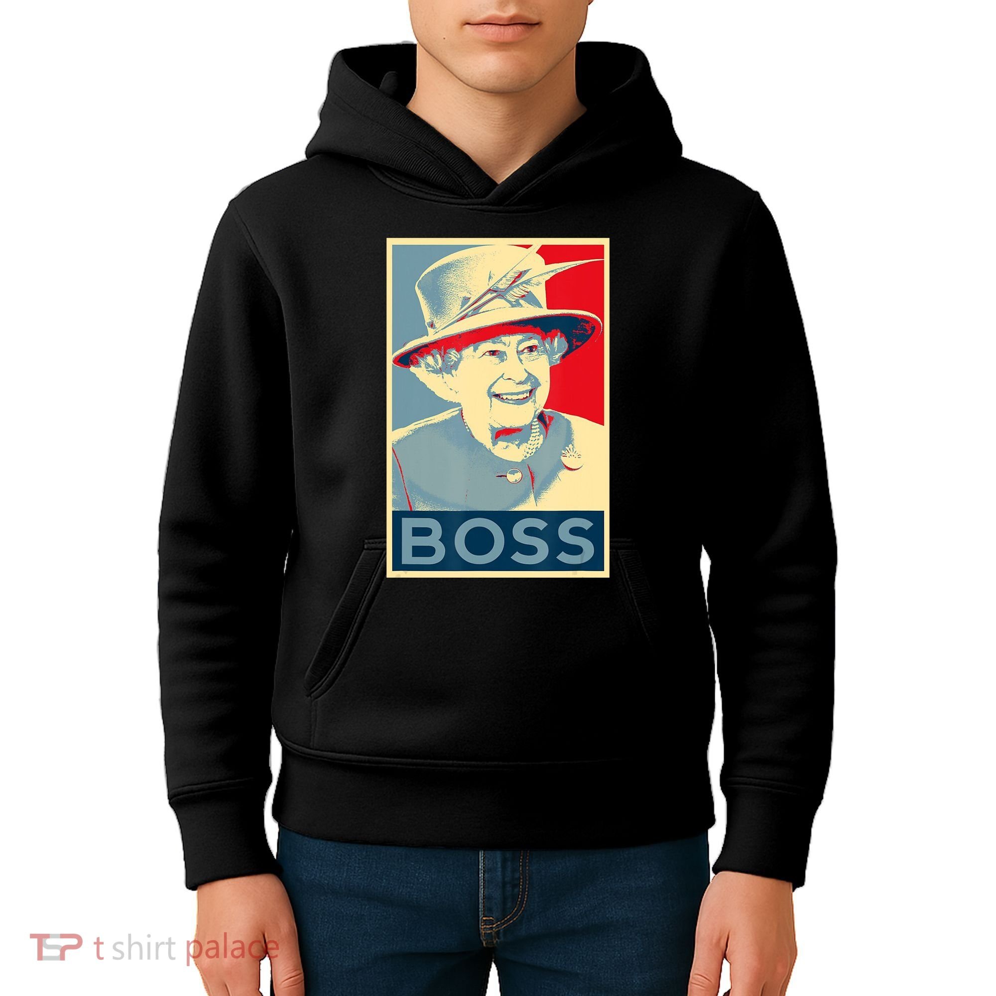 Boss Platinum Jubilee Queen Elizabeth Retro Kids Hoodie