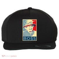 Boss Platinum Jubilee Queen Elizabeth Retro Wool Snapback Cap thumb 0