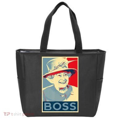 Boss Platinum Jubilee Queen Elizabeth Retro Tote Bag