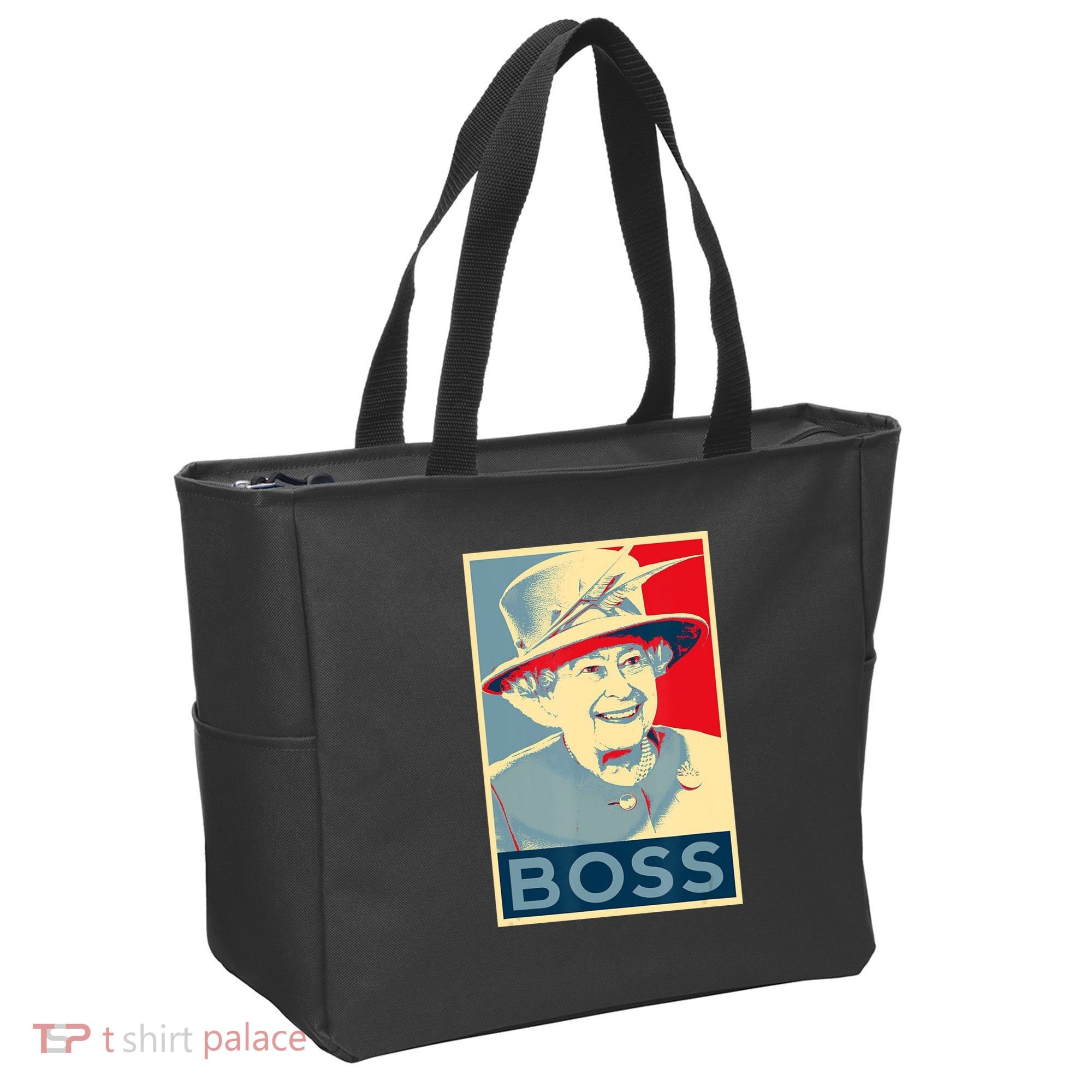 Boss Platinum Jubilee Queen Elizabeth Retro Tote Bag