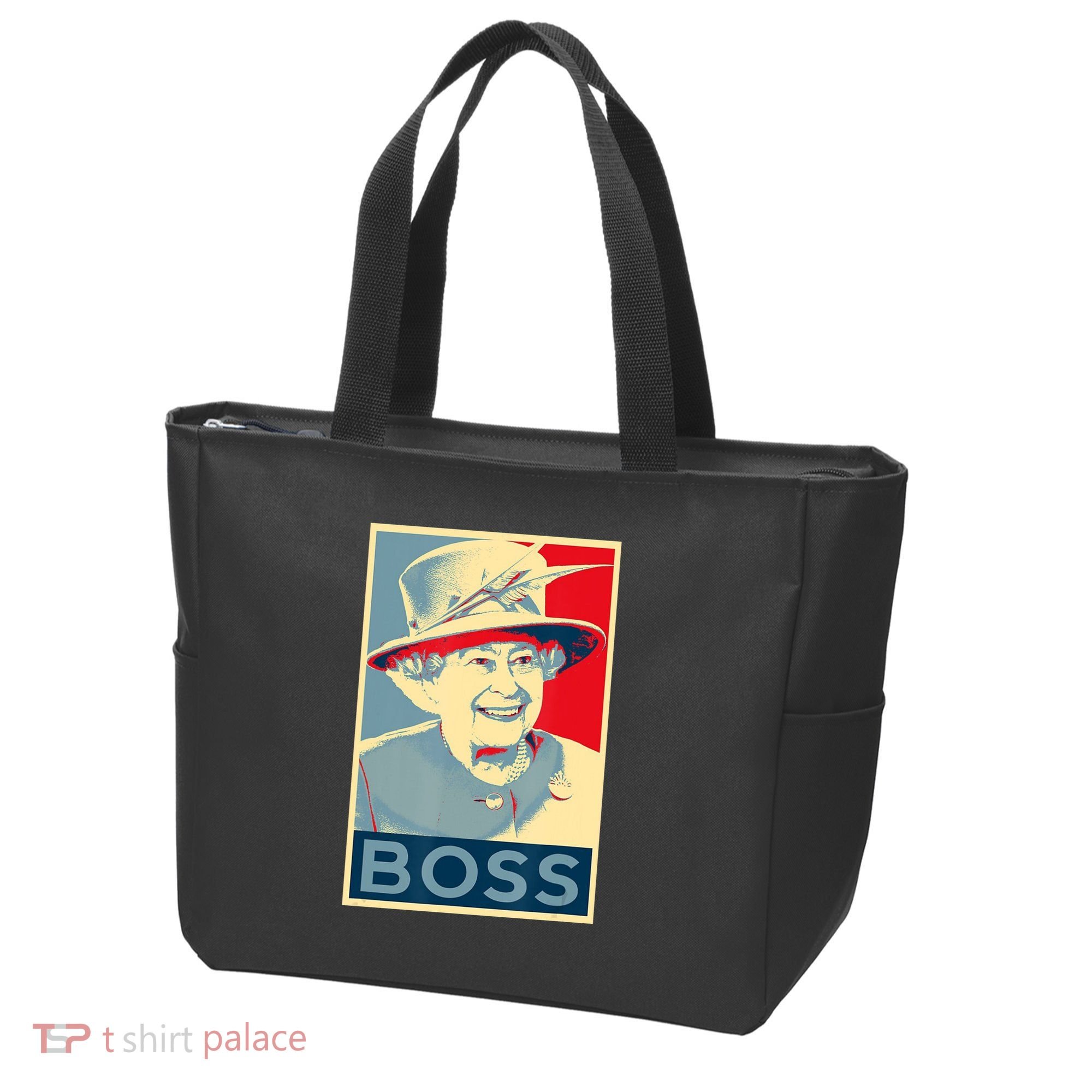 Boss Platinum Jubilee Queen Elizabeth Retro Tote Bag
