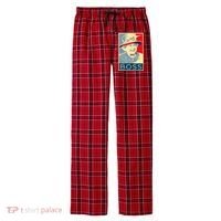 Boss Platinum Jubilee Queen Elizabeth Retro Men's Flannel Plaid Pajama Pants thumb 0