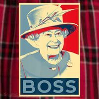 Boss Platinum Jubilee Queen Elizabeth Retro Men's Flannel Plaid Pajama Pants thumb 2