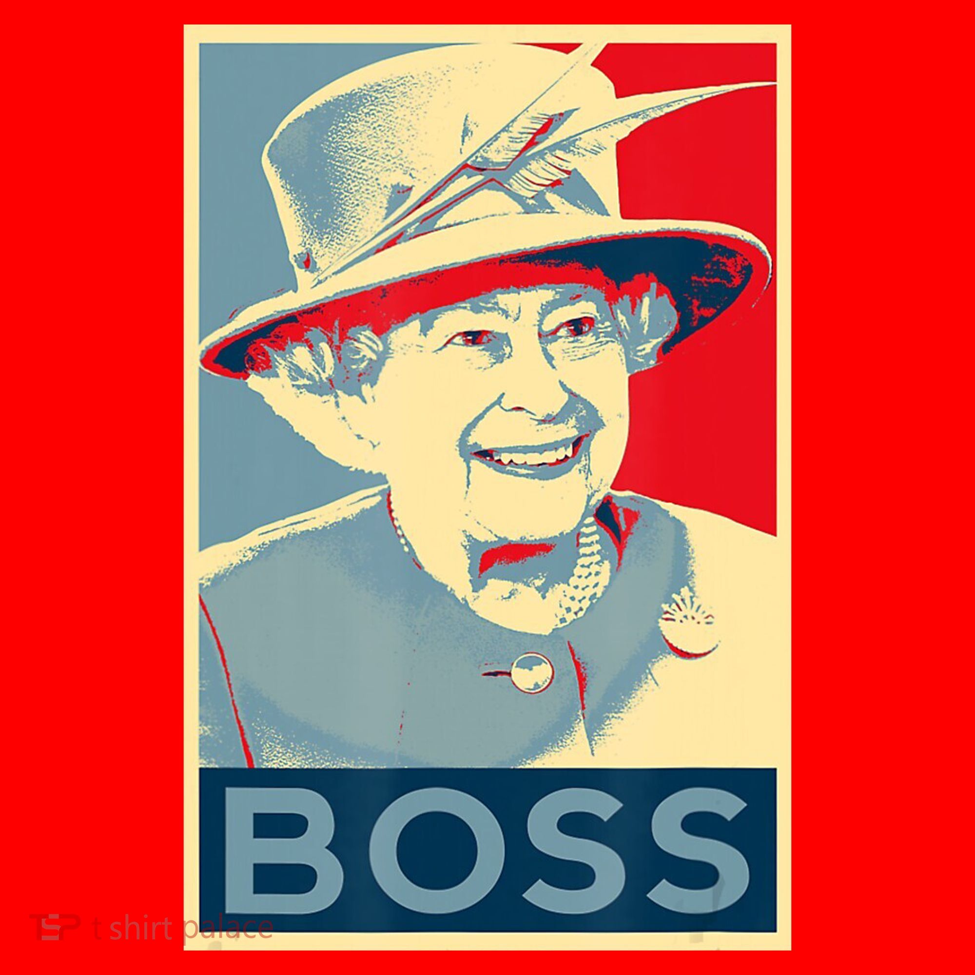 Boss Platinum Jubilee Queen Elizabeth Retro Santa Hat