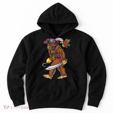 Bigfoot Pirate Jolly Roger Costume Sasquatch Hoodie