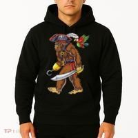 Bigfoot Pirate Jolly Roger Costume Sasquatch Hoodie thumb 2