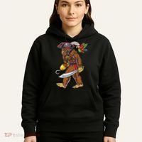 Bigfoot Pirate Jolly Roger Costume Sasquatch Hoodie thumb 5