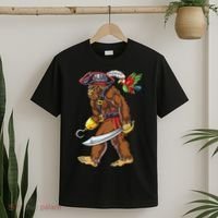 Bigfoot Pirate Jolly Roger Costume Sasquatch T-Shirt thumb 2