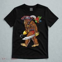 Bigfoot Pirate Jolly Roger Costume Sasquatch T-Shirt thumb 5