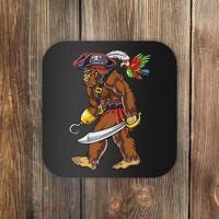 Bigfoot Pirate Jolly Roger Costume Sasquatch Coaster thumb 0