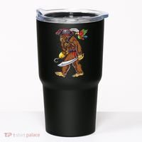 Bigfoot Pirate Jolly Roger Costume Sasquatch Tumbler thumb 0