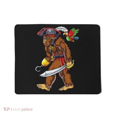 Bigfoot Pirate Jolly Roger Costume Sasquatch Mousepad