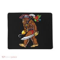 Bigfoot Pirate Jolly Roger Costume Sasquatch Mousepad thumb 0