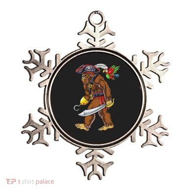 Bigfoot Pirate Jolly Roger Costume Sasquatch Ornament