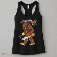 Bigfoot Pirate Jolly Roger Costume Sasquatch Women's Tank Top thumb 3