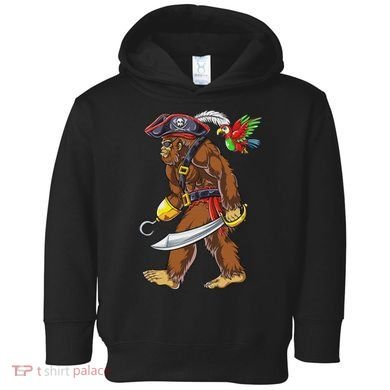 Bigfoot Pirate Jolly Roger Costume Sasquatch Toddler Hoodie