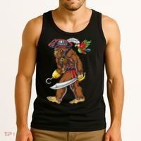 Bigfoot Pirate Jolly Roger Costume Sasquatch Tank Top thumb 3