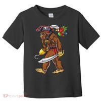 Bigfoot Pirate Jolly Roger Costume Sasquatch Toddler T-Shirt thumb 0