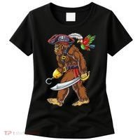 Bigfoot Pirate Jolly Roger Costume Sasquatch Women's T-Shirt thumb 0