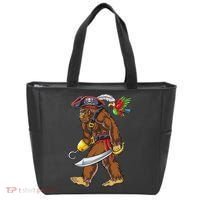 Bigfoot Pirate Jolly Roger Costume Sasquatch Tote Bag thumb 0