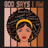 Black Powerful Juneteenth African American God Says I Am Women's Hoodie thumb 2