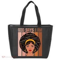 Black Powerful Juneteenth African American God Says I Am Tote Bag thumb 0