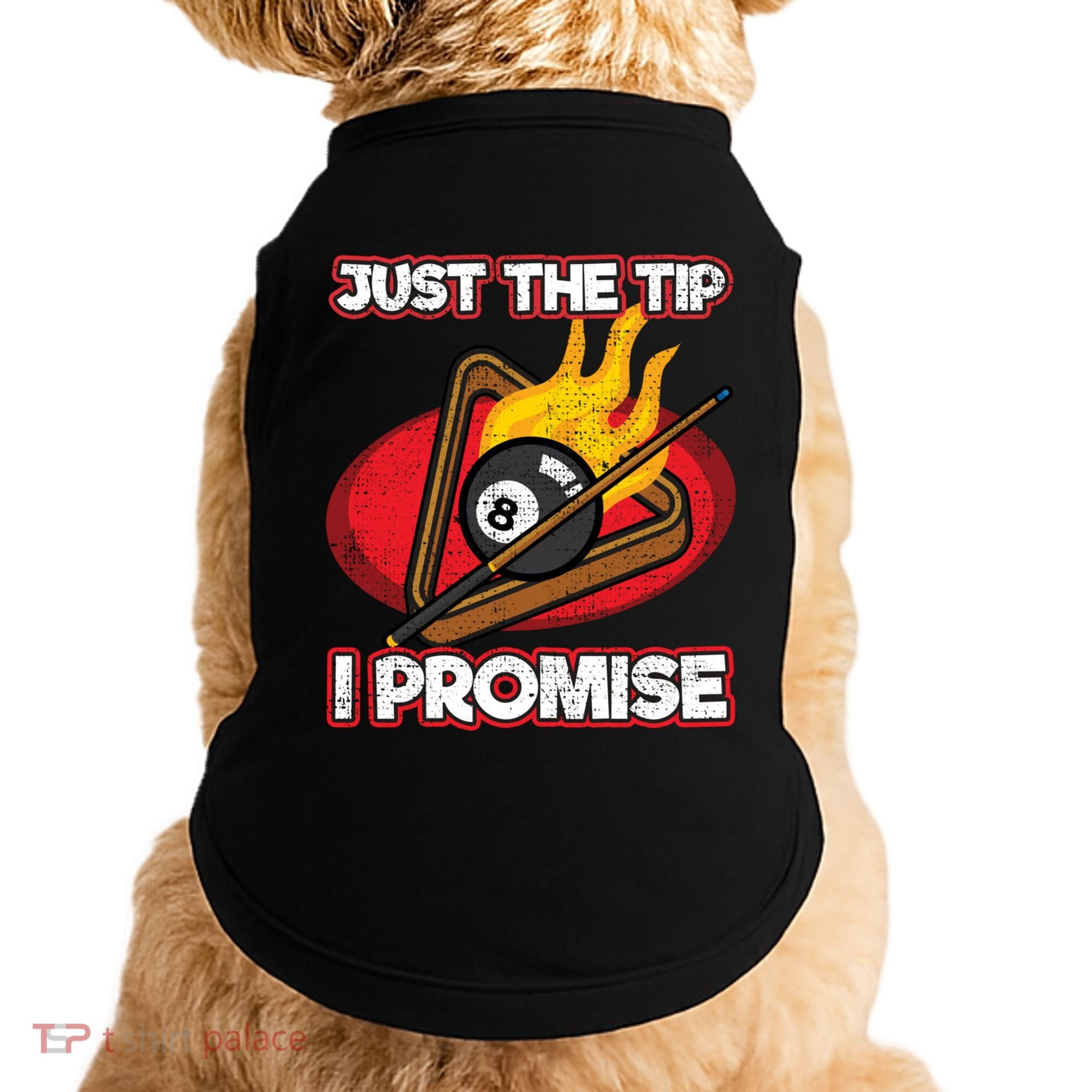 Billiards Player Just The Tip Promise Magic Shot Pool Cute Gift Doggie Tank