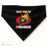 Billiards Player Just The Tip Promise Magic Shot Pool Cute Gift USA-Made Doggie Bandana thumb 0