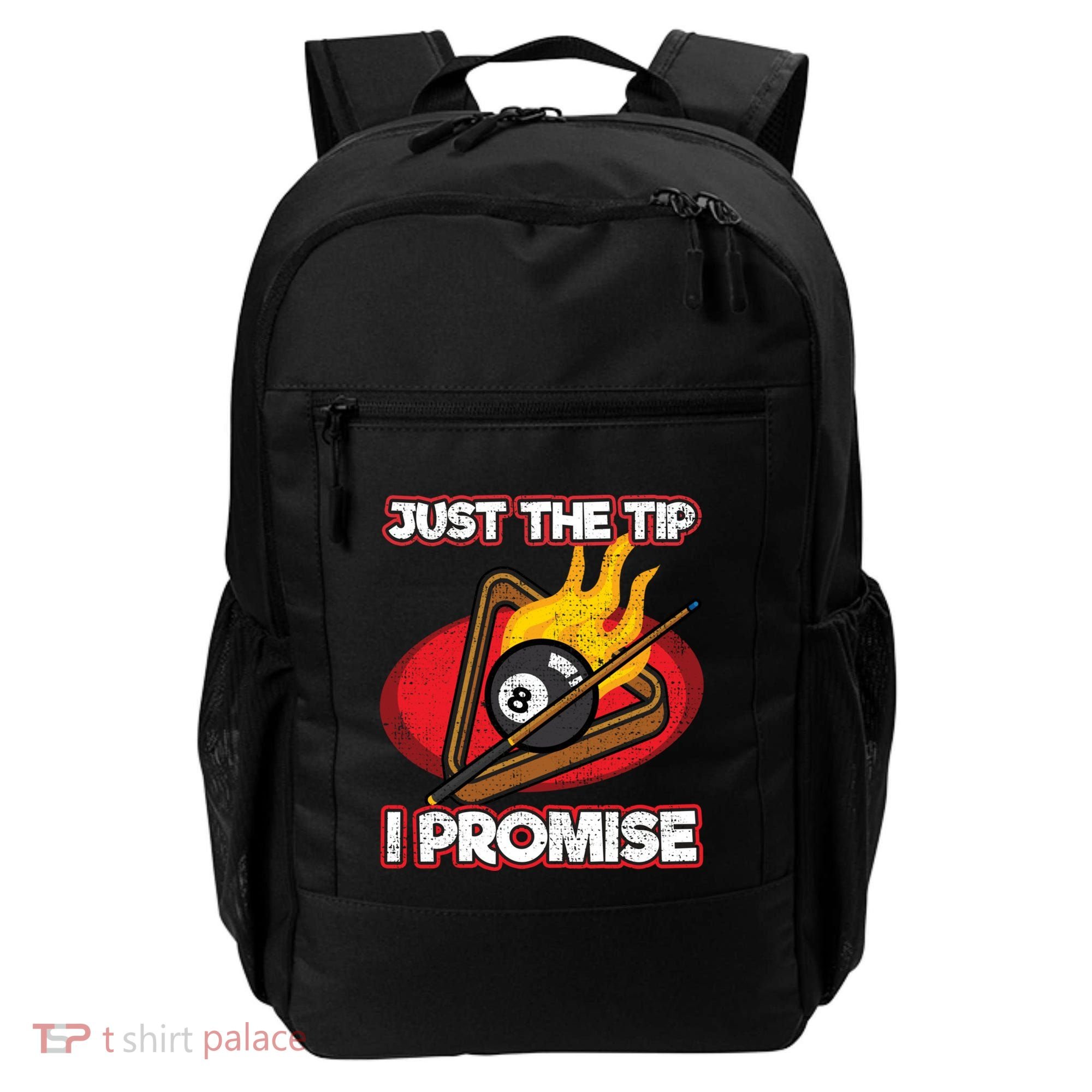 Billiards Player Just The Tip Promise Magic Shot Pool Cute Gift Backpack