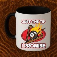 Billiards Player Just The Tip Promise Magic Shot Pool Cute Gift Coffee Mug thumb 2
