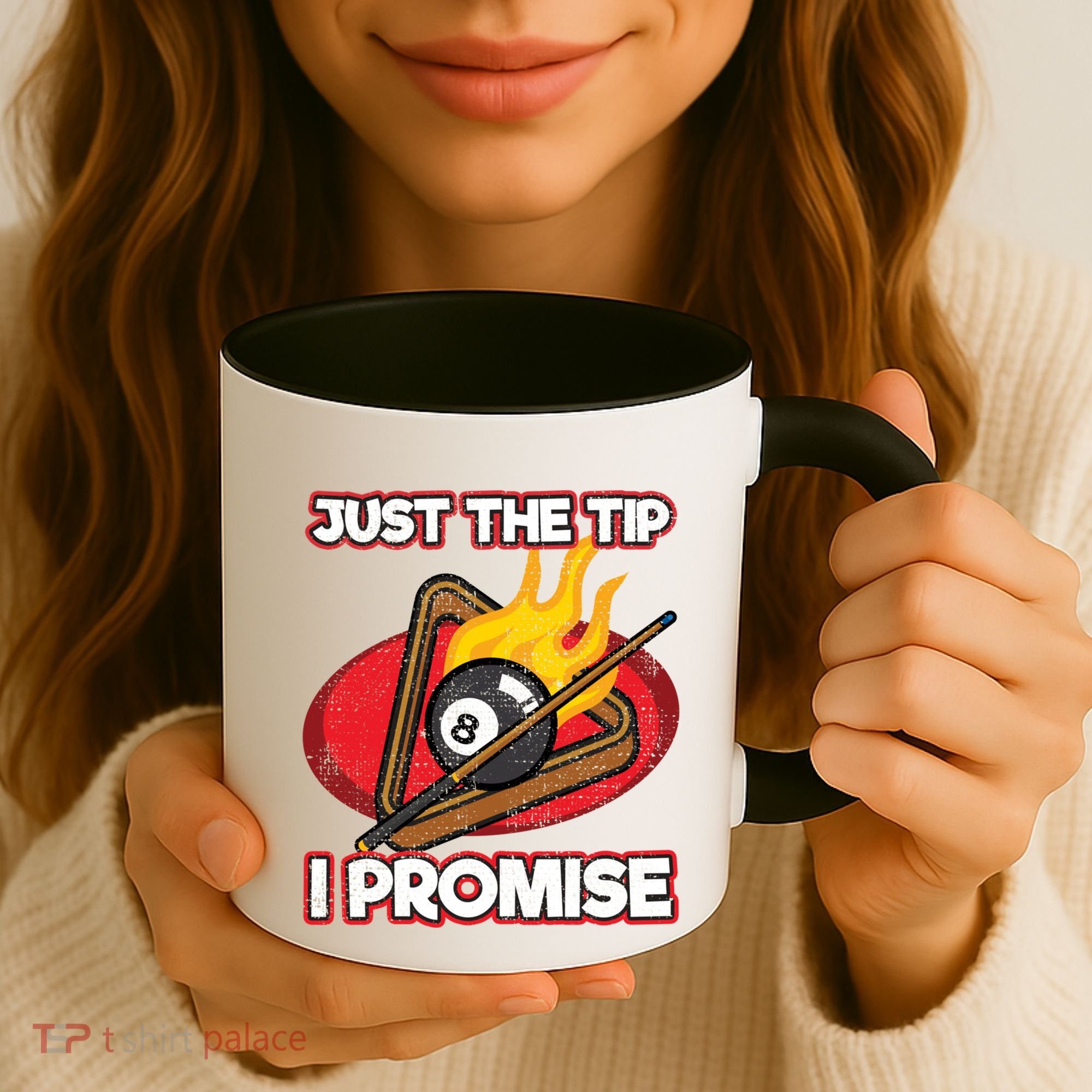 Billiards Player Just The Tip Promise Magic Shot Pool Cute Gift Coffee Mug