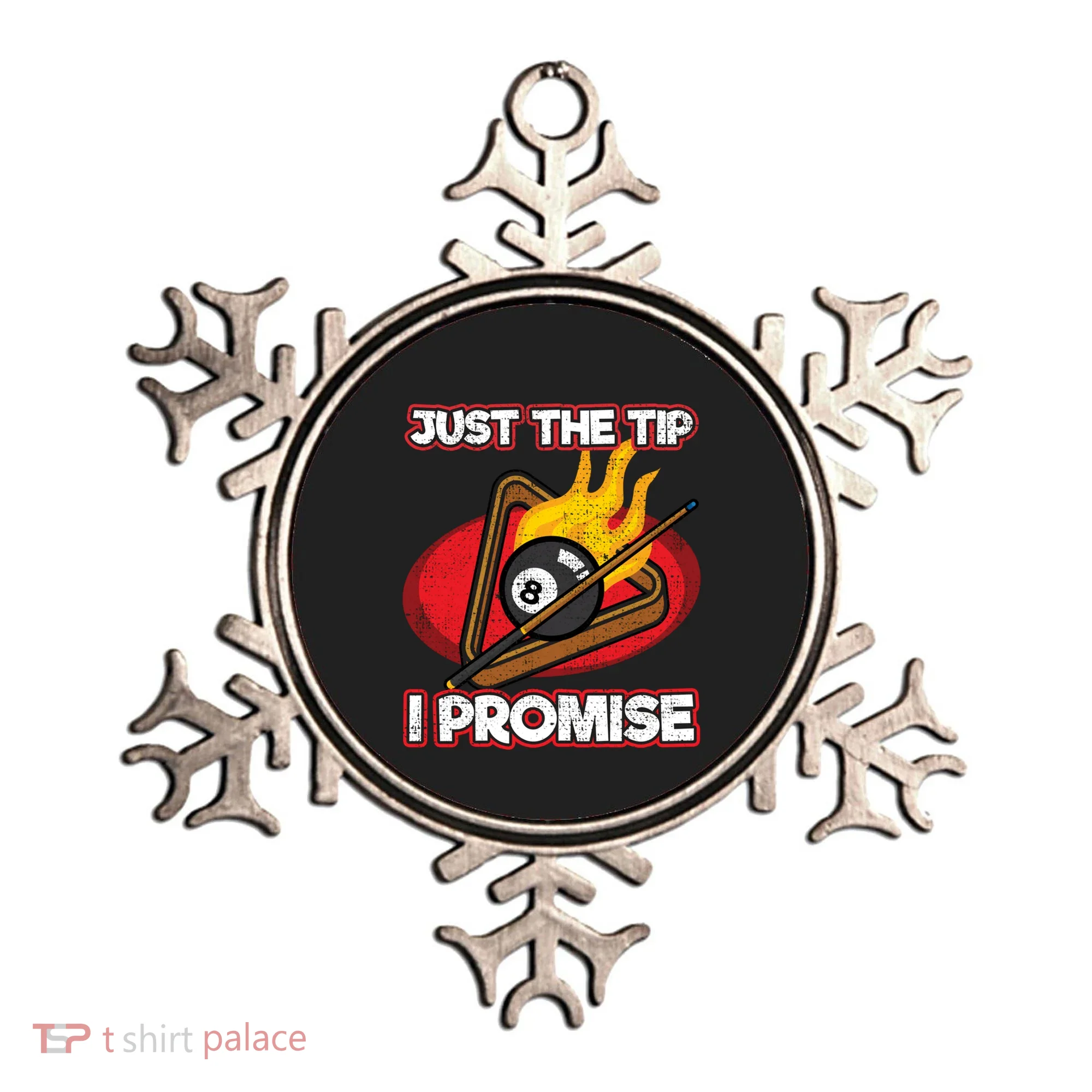Billiards Player Just The Tip Promise Magic Shot Pool Cute Gift Ornament
